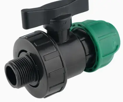 PP Compression Male True Union Ball Valve 20mm x 1/2″ | Kreatives.co.ke Kenya