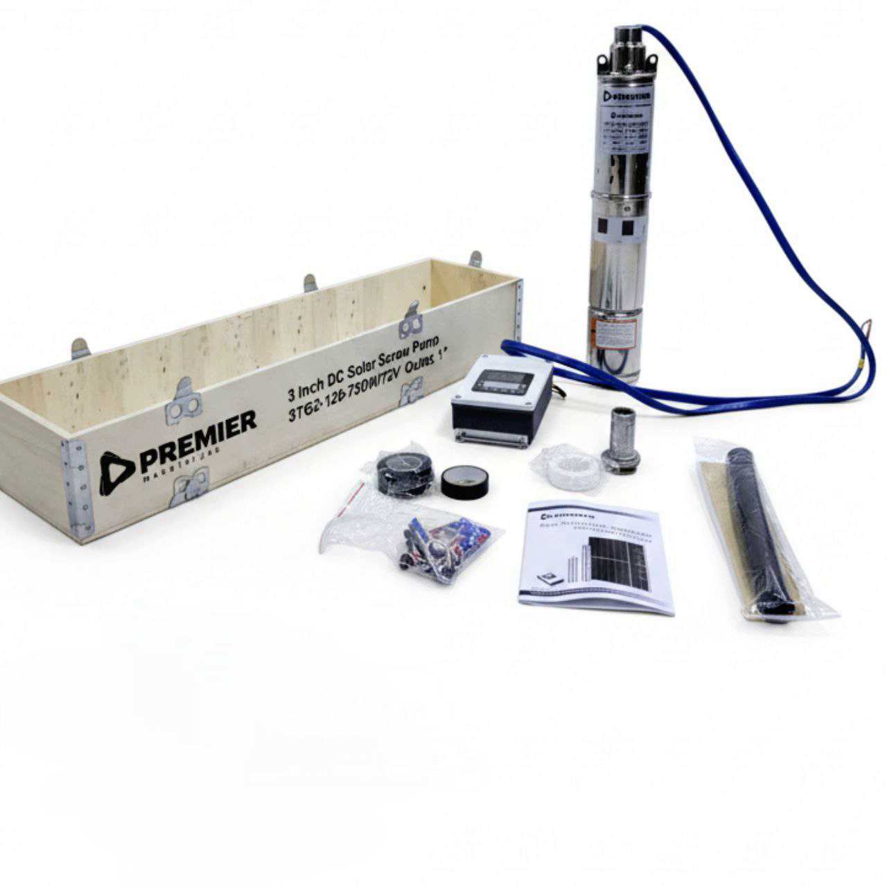 Premier 72V 750W Solar DC Brushless Submersible Pump – 120m Max Head | Kreatives.co.ke Kenya
