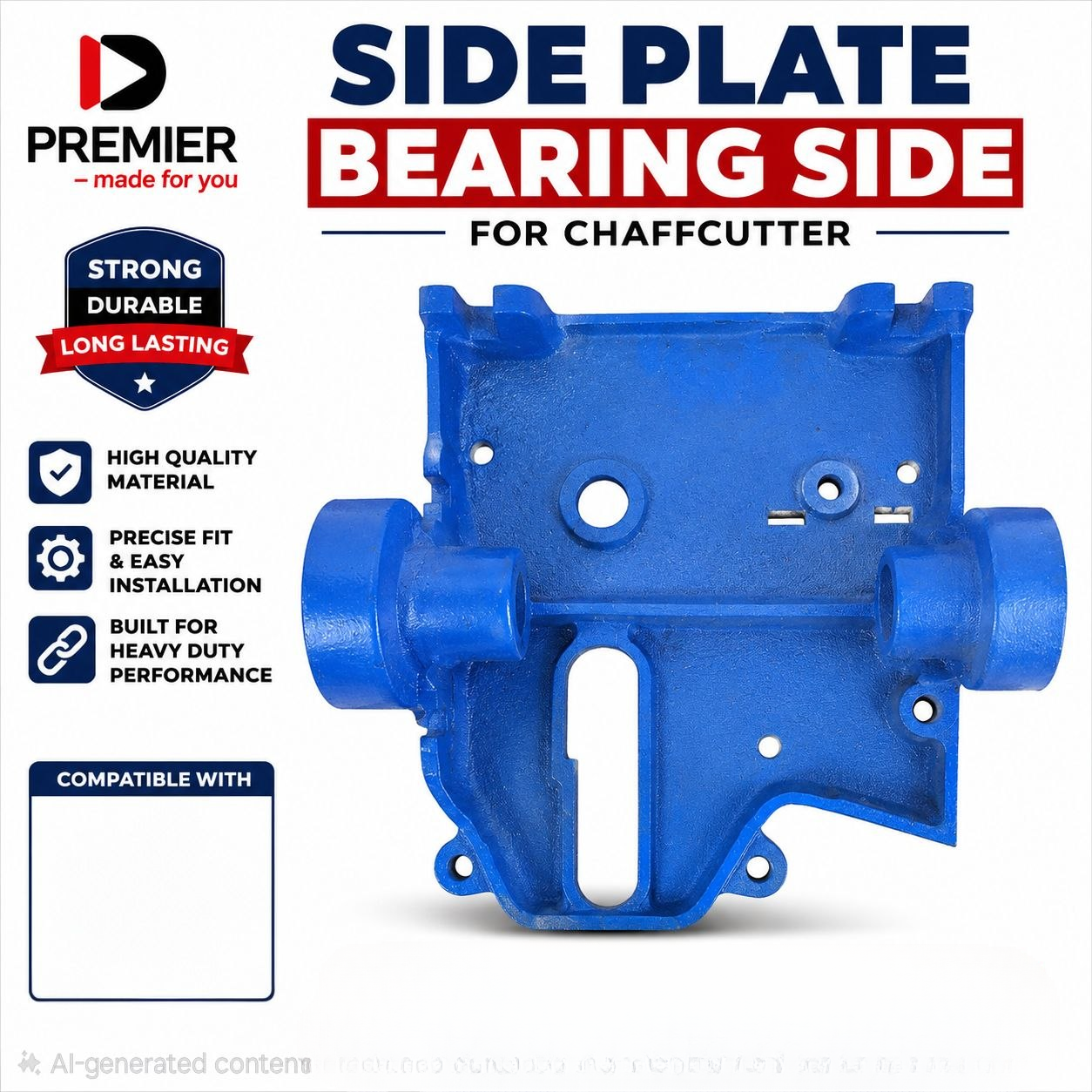 Premier chuff cutter Side Plate (Bearing Side) – Genuine Spare Part | Kreatives.co.ke Kenya