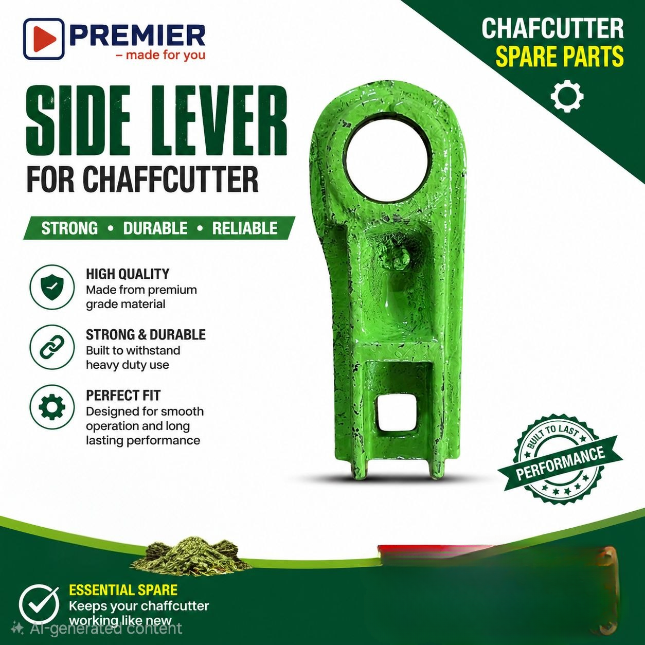 Premier Heavy Duty chaff cutter Side Lever – Genuine Spare Part | Kreatives.co.ke Kenya