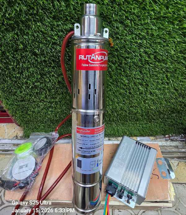 Rutan 275W Solar Pump – 70m Max Head | Kreatives.co.ke Kenya