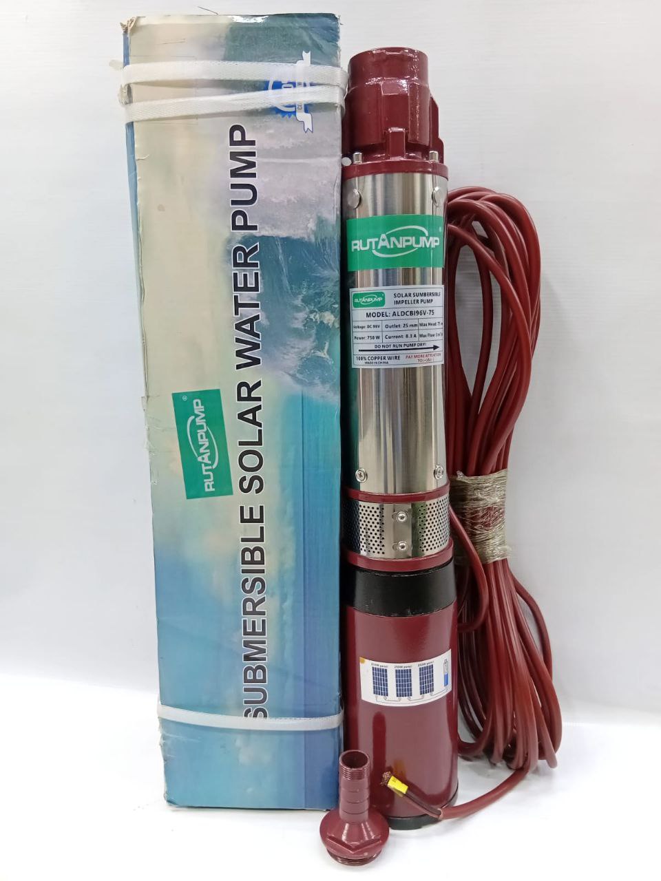 Rutan 96V 750W Solar Submersible Pump – 75m Head | Kreatives.co.ke Kenya