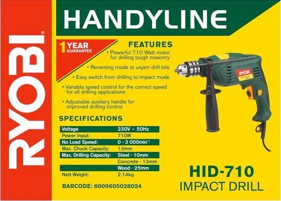 Ryobi 710W 13mm Impact Drill | Kreatives.co.ke Kenya