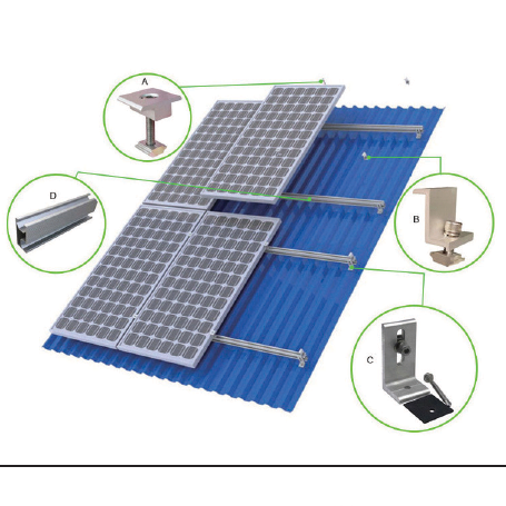 Solar Mounting Aluminium Rail | 4.8m PV Structure Rail