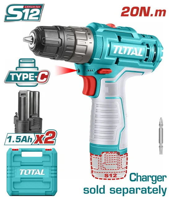 Total 12V 20Nm Cordless Drill | Kreatives.co.ke Kenya