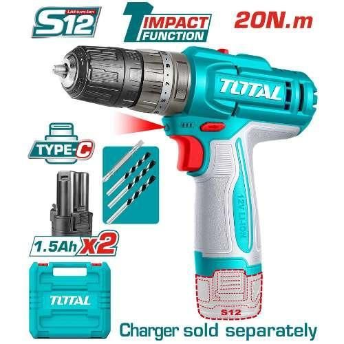 Total 12V 20Nm Impact Drill | Kreatives.co.ke Kenya