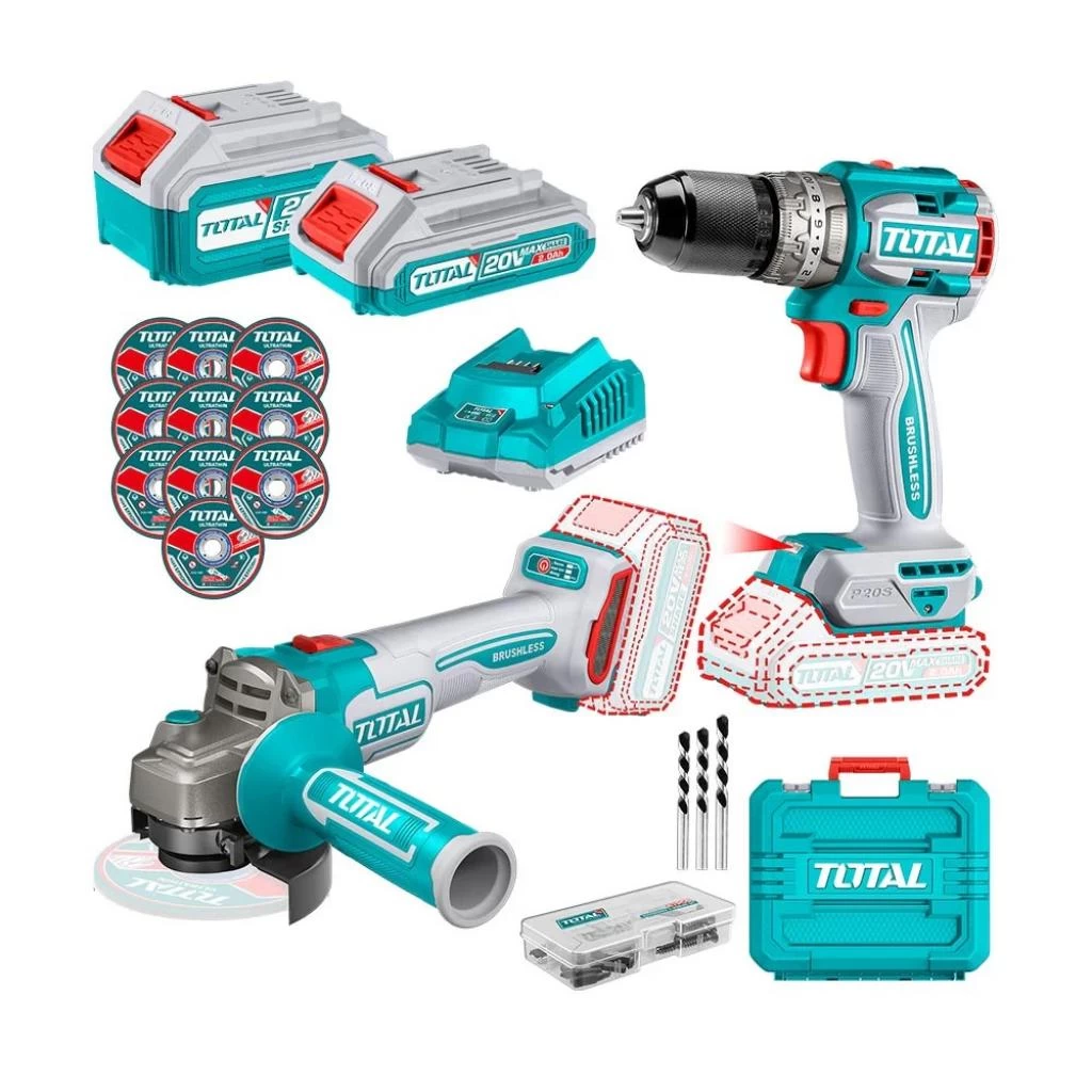 Total 2-Piece 66Nm Cordless Combo Kit | Kreatives.co.ke Kenya