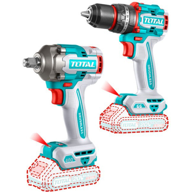Total 2-Piece Cordless Combo Kit | Kreatives.co.ke Kenya