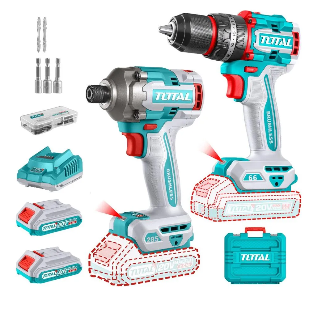 Total 2-Piece Cordless Combo Kit | Kreatives.co.ke Kenya