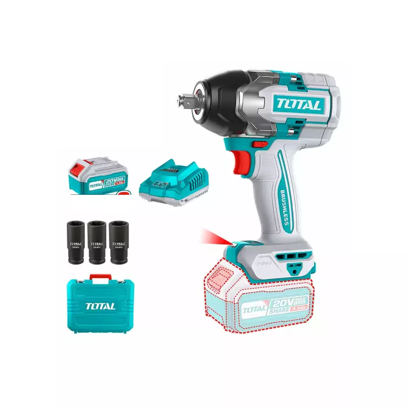 Total 20V 500Nm Cordless Impact Wrench | Kreatives.co.ke Kenya
