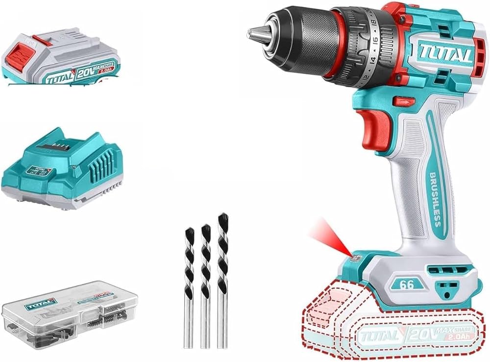 Total 20V 55Nm Compact Drill | Kreatives.co.ke Kenya