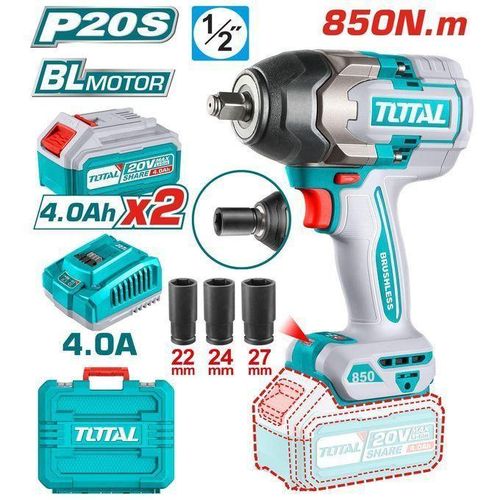 Total 20V 850Nm Cordless Impact Wrench | Kreatives.co.ke Kenya