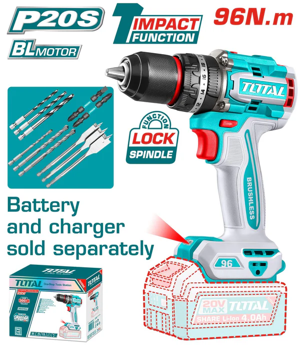 Total 20V 96Nm Brushless Impact Drill | Kreatives.co.ke Kenya