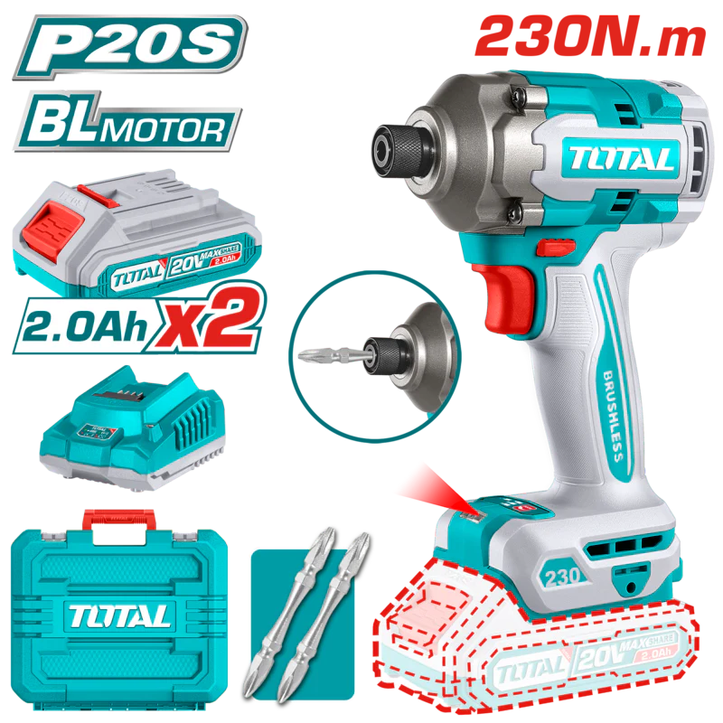 Total 230Nm Cordless Impact Driver | Kreatives.co.ke Kenya