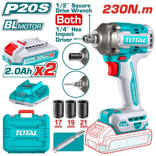 Total 230Nm Cordless Impact Driver & Wrench | Kreatives.co.ke Kenya