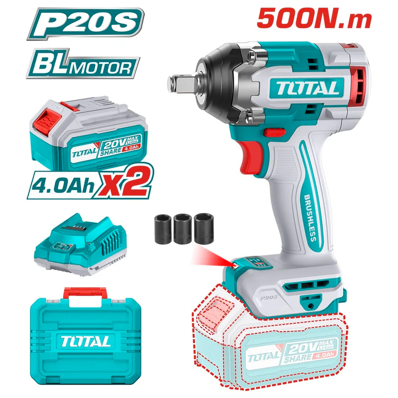 Total 405Nm Cordless Impact Wrench | Kreatives.co.ke Kenya