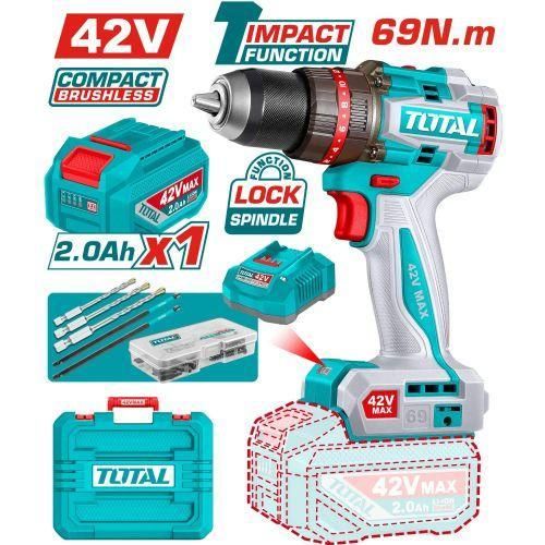 Total 42V 69Nm Compact Impact Drill | Kreatives.co.ke Kenya