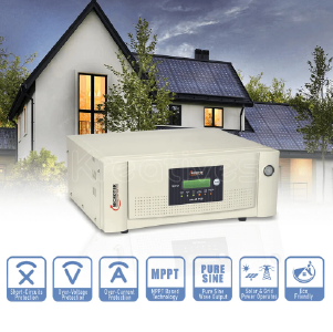 Microtek MPPT 3000Watts 24V Hybrid Inverter Charger | For Solar+Grid+ Generetor