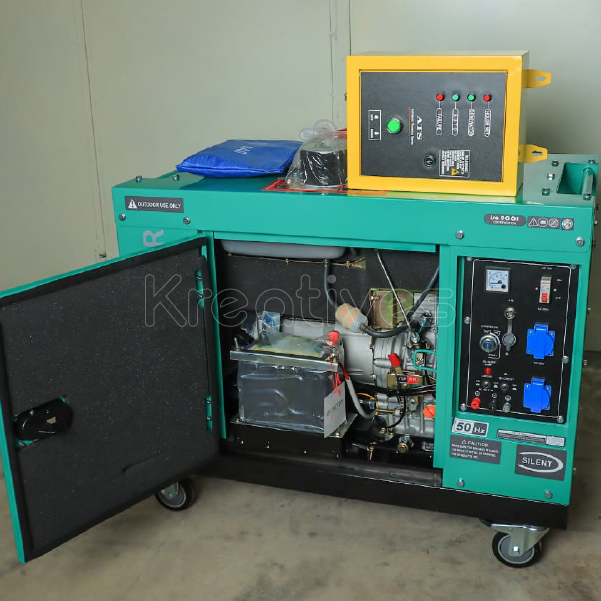 HL Power UK 7.5kva Diesel Single Phase Generator With ATS