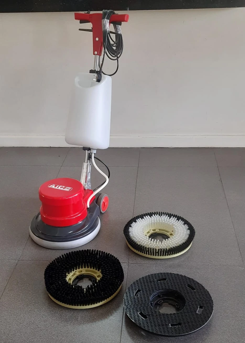 Commercial Carpet Cleaner with Floor & Cabro Scrubber + FREE BRUSHES -Aico Japan